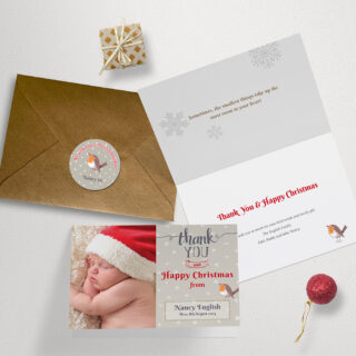 Christmas Robin Christmas Sticker