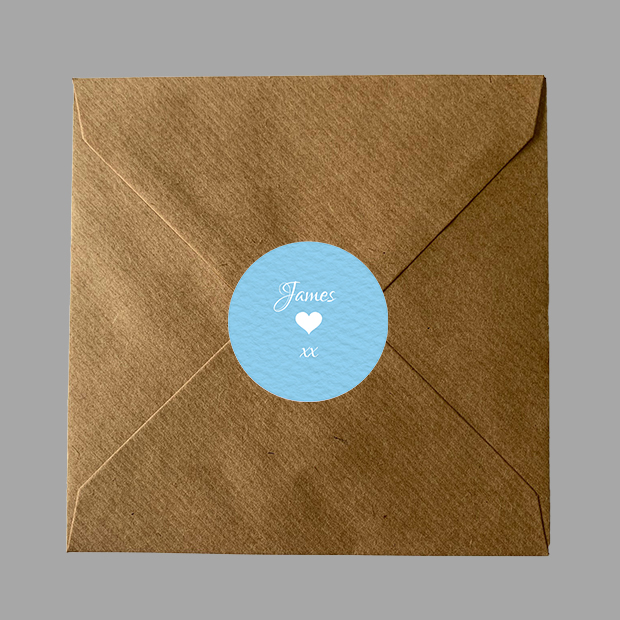 Blue Heart Sticker - Image 4