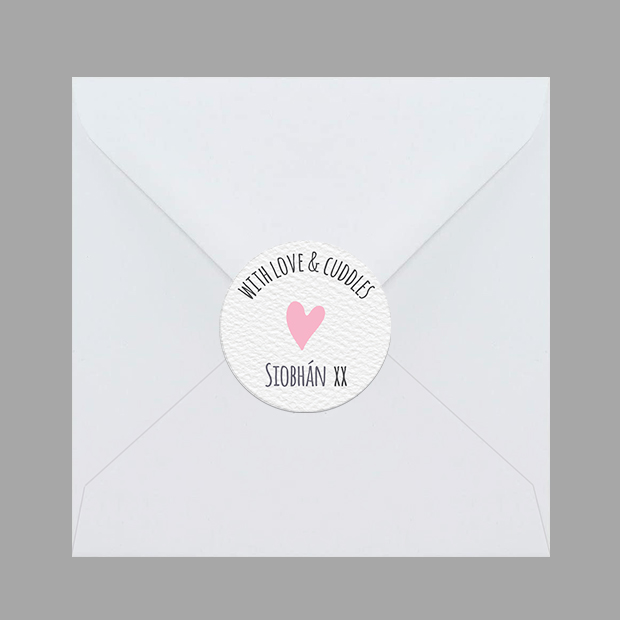 clean texture girl, envelope sticker
