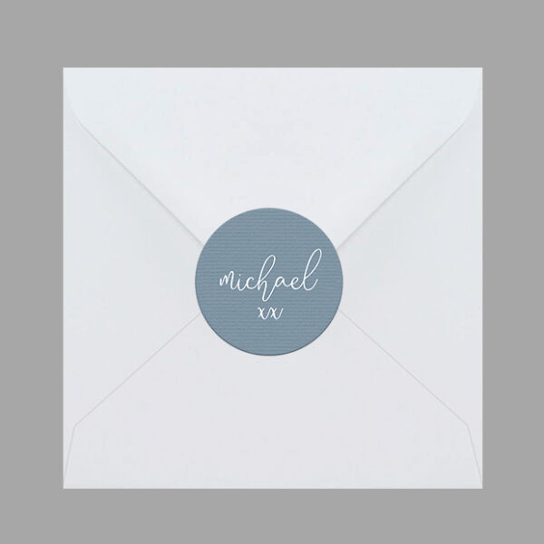 A Little Note, envelope sticker for your baby thank you card