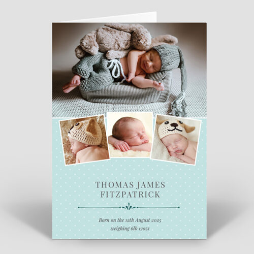 Subtle Picture - Boy, baby thank you cards for boys by Cedar Tree