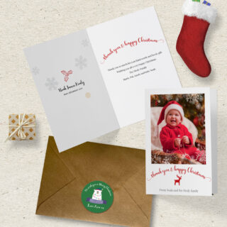 Mr Bear Christmas Sticker