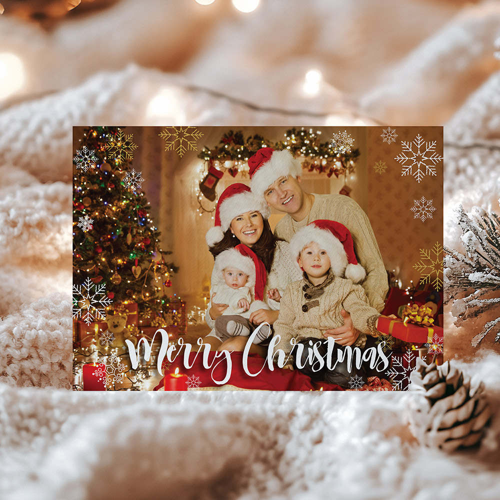 Happy Christmas, personalised Christmas card.